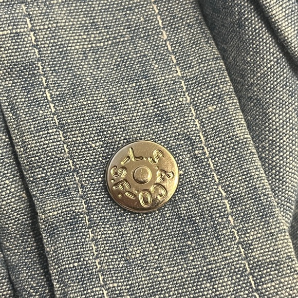 Very Rare 70s Vintage Levi’s For Gals Snap Front Denim Shirt - Picture 6 of 6